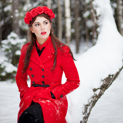 Red Rose Crown. Портретная фотосессия.