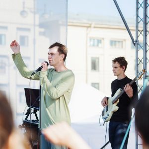 Группа OQJAV. День молодежи, ТЦ Электра. 29.06.2019г.